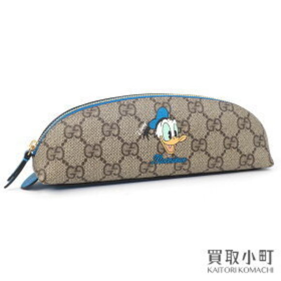 Gucci CASES Case Supreme GG Beige Writing Donald Duck Disney - Picture 1 of 7
